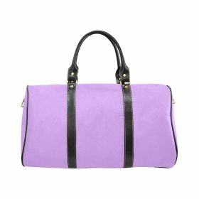 Mauve Purple Travel Bag, Carry On Luggage, Adjustable Strap Black