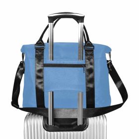 Blue Gray Duffel Bag, Large Travel Carry On