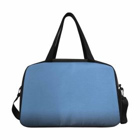 Blue Gray Tote And Crossbody Travel Bag