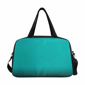 Greenish Blue Tote And Crossbody Travel Bag