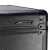 4-in-1 Draw-bar Style Interchangeable Aluminum Rolling Makeup Case-BLACK