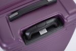 3 Piece Luggage Sets PC+ABS Lightweight Suitcase with Two Hooks, 360¬∞ Double Spinner Wheels, TSA Lock, (21/25/29) Dark Purple