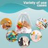 Clear Drawstring Bags 9' x 12'; Pack of 50 Waterproof Drawstring Gift Bags; 2 Mil Polyethylene Travel Shoe Bags for Packing; Shipping; Storage; Shoe D
