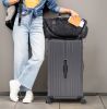Luggage Set 4 pcs (20"/24"/29"/Travel Bag), PC+ABS Durable Lightweight Luggage with Collapsible Cup Holder, 360¬∞ Silent Spinner Wheels, TSA Lock, Gra