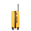 3 Piece Luggage Sets ABS Lightweight Suitcase with Two Hooks, Spinner Wheels, TSA Lock, (20/24/28) ORANGE