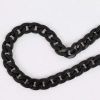 Black Acrylic Fishbone Bag Chain Strap Underarm Bag Strap Replacement Handbag Purse Handle Decoration Charm; 23 inch