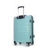 Hardshell Suitcase Double Spinner Wheels PP Luggage Sets Lightweight Durable Suitcase with TSA Lock,3-Piece Set (20/24/28) , Light Green