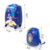 2 PCS Kids Luggage Set, 12" Backpack and 16" Spinner Case with 4 Universal Wheels, Travel Suitcase for Boys Girls, Astronaut Pattern