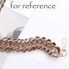 14-inch Underarm Pouch Acrylic Chain Square Plastic Handbag Replacement Chain Purse Bag Charms; Golden
