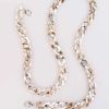 Beige Acrylic Fishbone Bag Chain Strap Underarm Bag Strap Replacement Handbag Purse Handle Decoration Charm; 23 inch
