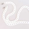 White Acrylic Fishbone Bag Chain Strap Underarm Bag Strap Replacement Handbag Purse Handle Decoration Charm; 23 inch