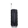 Hardshell Suitcase Spinner Wheels PP Luggage Sets Lightweight Durable Suitcase with TSA Lock,3-Piece Set (20/24/28) ,Black