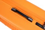 3 Piece Luggage Sets PC+ABS Lightweight Suitcase with Two Hooks, 360¬∞ Double Spinner Wheels, TSA Lock, (20/24/28) Orange