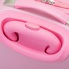 2PCS Kids Luggage Set with 16" Rolling Suitcase and 12" Backpack, Toddler Wheeled Carry On Luggage, Flamingo Style