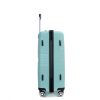 Hardshell Suitcase Double Spinner Wheels PP Luggage Sets Lightweight Durable Suitcase with TSA Lock,3-Piece Set (20/24/28) , Light Green