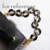 23 inch Acrylic Chain Underarm Bag Plastic Chain Hand Bag Chain Replacement Chain Strap with Buckles; Black