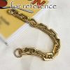 23-inch Underarm Bag Resin Chain Strap Thick Acrylic Chain Shoulder Bag Replacement Bag Charms; Gold