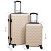 Hardcase Trolley Set 2 pcs Gold ABS