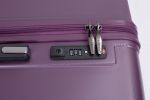 3 Piece Luggage Sets PC+ABS Lightweight Suitcase with Two Hooks, 360¬∞ Double Spinner Wheels, TSA Lock, (21/25/29) Dark Purple