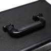 4-in-1 Draw-bar Style Interchangeable Aluminum Rolling Makeup Case-BLACK