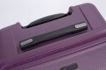 3 Piece Luggage Sets PC+ABS Lightweight Suitcase with Two Hooks, 360¬∞ Double Spinner Wheels, TSA Lock, (21/25/29) Dark Purple