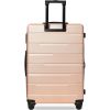 Luggage Sets 3 Piece Suitcase Set 20/24/28,Carry on Luggage Airline Approved,Hard Case with Spinner Wheels,Champagne