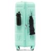 Luggage Set of 3, 20-inch with USB Port, Airline Certified Carry-on Luggage with Cup Holder, ABS Hard Shell Luggage with Spinner Wheels, blue
