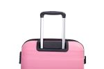 Hardshell Suitcase Spinner Wheels PP Luggage Sets Lightweight Durable Suitcase with TSA Lock,3-Piece Set (20/24/28) ,Pink