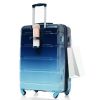 Luggage Set of 3, 20-inch with USB Port, Airline Certified Carry-on Luggage with Cup Holder, ABS+PC Hard Shell Luggage with Spinner Wheels, Gradient B