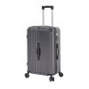 Luggage Set 4 pcs (20"/24"/29"/Travel Bag), PC+ABS Durable Lightweight Luggage with Collapsible Cup Holder, 360¬∞ Silent Spinner Wheels, TSA Lock, Gra