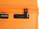 3 Piece Luggage Sets PC+ABS Lightweight Suitcase with Two Hooks, 360¬∞ Double Spinner Wheels, TSA Lock, (20/24/28) Orange