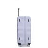 3 Piece Luggage Sets PC+ABS Lightweight Suitcase with Two Hooks, 360¬∞ Double Spinner Wheels, TSA Lock, (21/25/29) Gray
