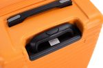 3 Piece Luggage Sets PC+ABS Lightweight Suitcase with Two Hooks, 360¬∞ Double Spinner Wheels, TSA Lock, (20/24/28) Orange