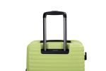 3 Piece Luggage Sets PC+ABS Lightweight Suitcase with Two Hooks, 360¬∞ Double Spinner Wheels, TSA Lock, (20/24/28) Light Green
