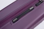 3 Piece Luggage Sets PC+ABS Lightweight Suitcase with Two Hooks, 360¬∞ Double Spinner Wheels, TSA Lock, (21/25/29) Dark Purple