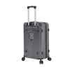 Luggage Set 4 pcs (20"/24"/29"/Travel Bag), PC+ABS Durable Lightweight Luggage with Collapsible Cup Holder, 360¬∞ Silent Spinner Wheels, TSA Lock, Gra
