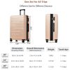 Luggage Sets 3 Piece Suitcase Set 20/24/28,Carry on Luggage Airline Approved,Hard Case with Spinner Wheels,Champagne