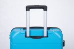 Hardshell Suitcase Spinner Wheels PP Luggage Sets Lightweight Suitcase With TSA Lock,3-Piece Set (20/24/28) ,Light Blue