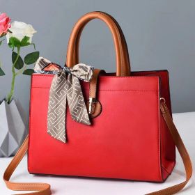 Fashion Women's Portable Large Capacity Shoulder Messenger Bag (Color: Red)