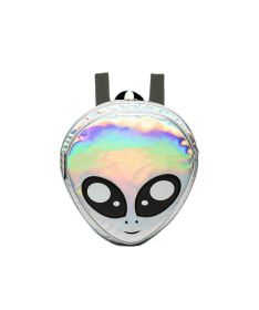 Laser Backpack Couple Personality Fashion (Option: Silver Backpack)