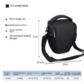 Outdoor Breathable Multifunctional Digital Camera Bag (Option: Black-L)