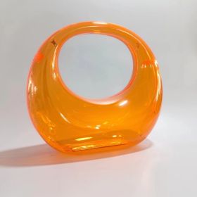 Acrylic Bag Fashion European And American Style Handbag (Option: Transparent Orange)