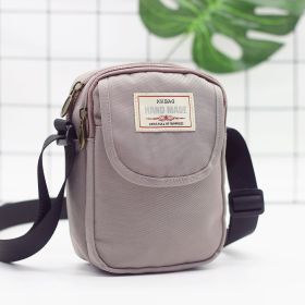 Women's Fashion Simple Nylon Shoulder Bag (Option: High Grade Gray)