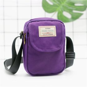 Women's Fashion Simple Nylon Shoulder Bag (Option: Roland Purple)