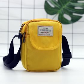 Women's Fashion Simple Nylon Shoulder Bag (Option: Lemon Yellow)