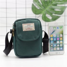Women's Fashion Simple Nylon Shoulder Bag (Option: Rich Green)