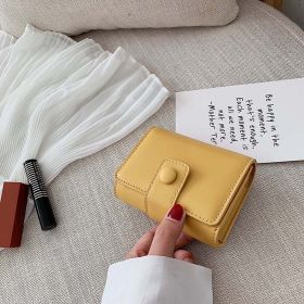 PU Lipstick Pack Single Room Crossbody Mini Women's Bag Portable (Color: Yellow)