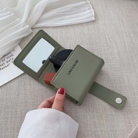 PU Lipstick Pack Single Room Crossbody Mini Women's Bag Portable (Color: Green)