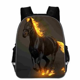 Horse Schoolbag Animal Head High School Junior High School Elementary School Toddler Cartoon Lightening Backpack (Option: B-11)