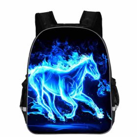 Horse Schoolbag Animal Head High School Junior High School Elementary School Toddler Cartoon Lightening Backpack (Option: F-11)